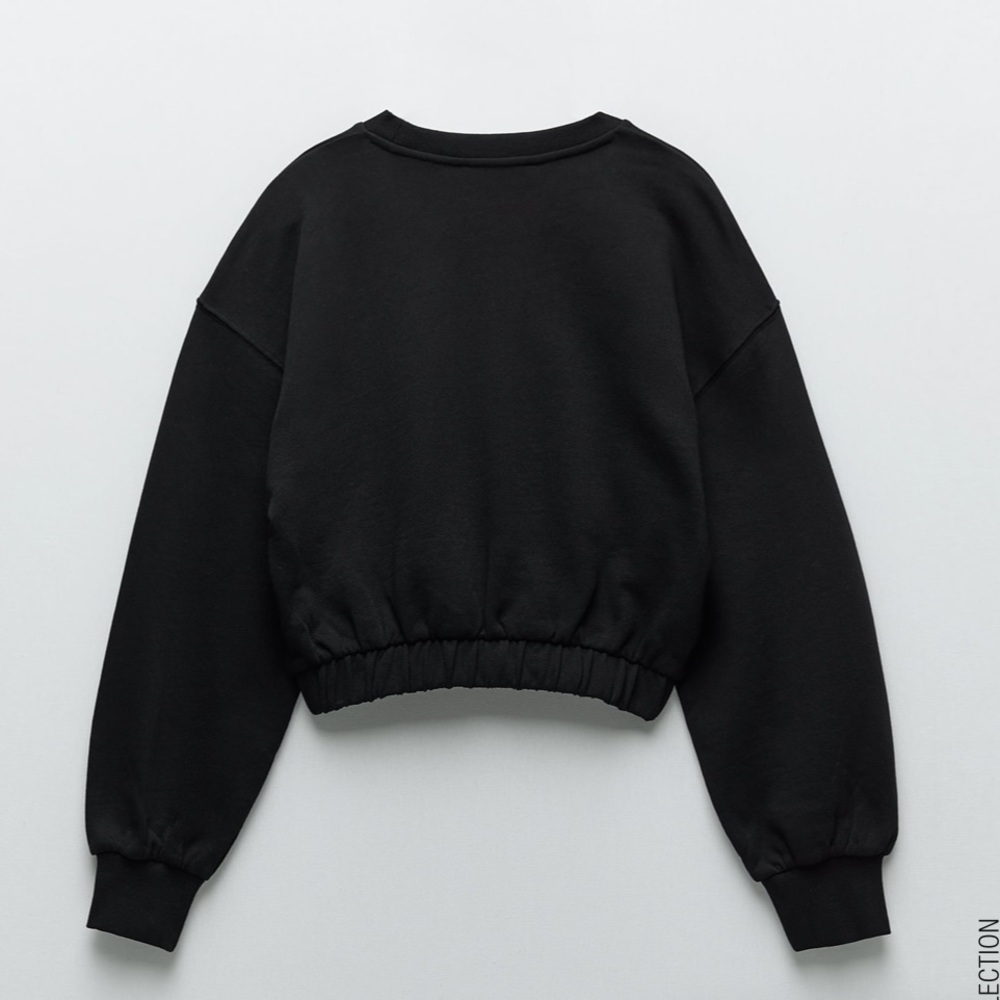 ZARA BNWT Plush Sweatshirt - Picture 4 of 5